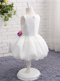 Lovely Flower Girl Dress,Bubble Flower Girl Dress,Short Flower Girl Dress,FD00053