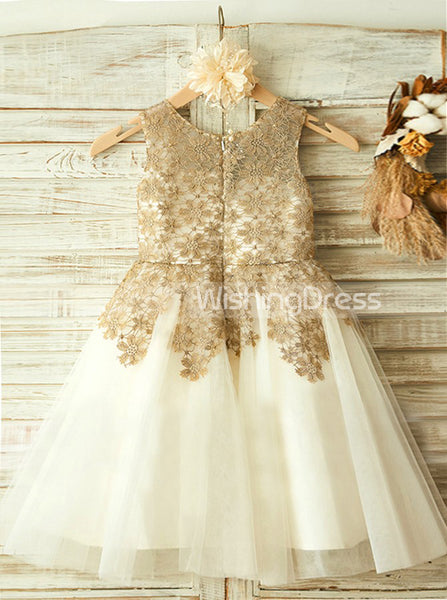Lovely Flower Girl Dresses,Knee Length Flower Girl Dress,FD00027