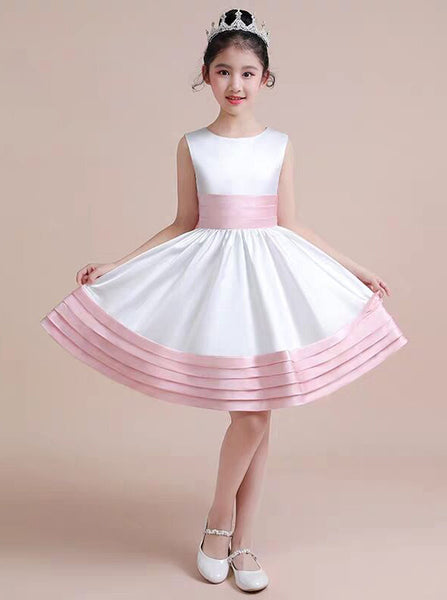 Lovely Two Tone Junior Bridesmaid Dress,Birthday Party Dress for Little Girls,JB00076