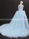 Luxurious Little Princess Gown,Ruffled Ball Gown Little Girl Pageant Dress,GPD0035