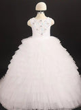 Luxurious Little Princess Gown,Ruffled Ball Gown Little Girl Pageant Dress,GPD0035