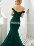 Mermaid Evening Dresses,Off the Shoulder Prom Dress,PD00455