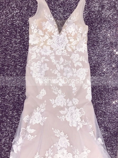 Mermaid Lace Wedding Dresses,Outdoor Wedding Dress,WD00450