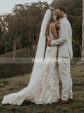 Mermaid Lace Wedding Dresses,Outdoor Wedding Dress,WD00450