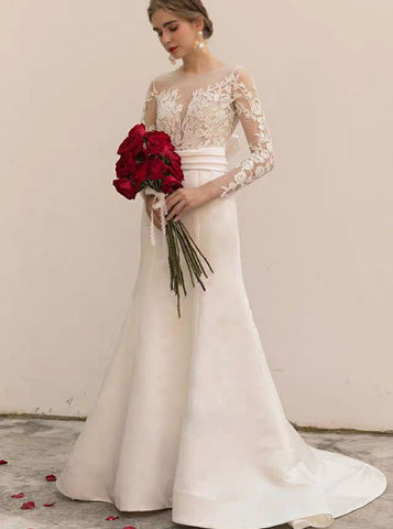 products/mermaid-wedding-dress-with-sleeves-satin-bridal-dress-wd00455.jpg
