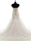 Mermaid Wedding Dresses,Formal Wedding Dress,Strapless Wedding Dress,WD00266