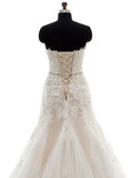 Mermaid Wedding Dresses,Formal Wedding Dress,Strapless Wedding Dress,WD00266