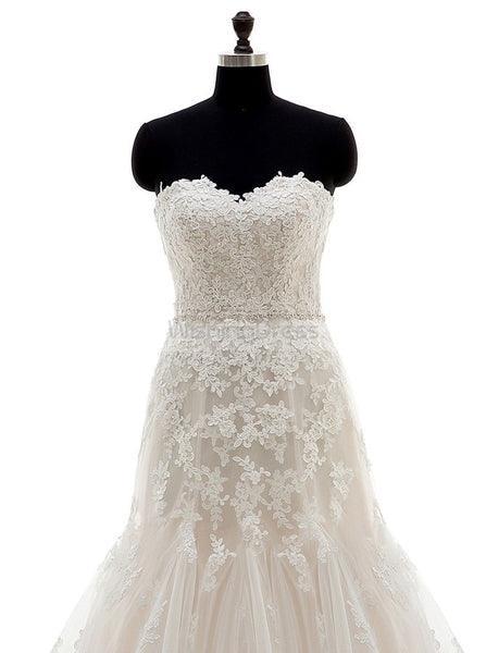 Mermaid Wedding Dresses,Formal Wedding Dress,Strapless Wedding Dress,WD00266