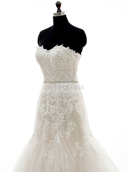 Mermaid Wedding Dresses,Formal Wedding Dress,Strapless Wedding Dress,WD00266