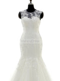 Mermaid Wedding Dresses,Lace Bridal Dresses,Elegant Wedding Dress,WD00253