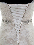 Mermaid Wedding Dresses,Lace Wedding Dresses,Strapless Wedding Dress,WD00102