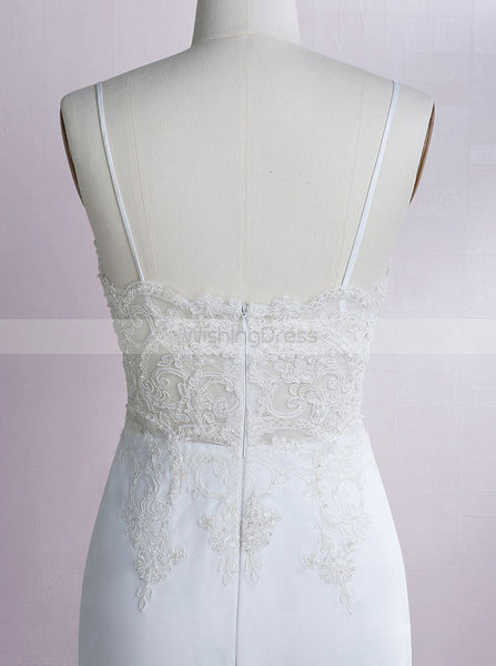 Mermaid Wedding Dresses,Straps Wedding Dress,Simple Bridal Dress,WD00270