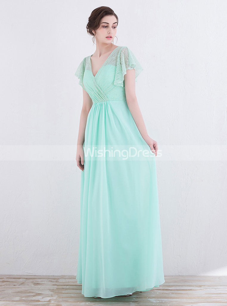 Mint Green Bridesmaid Dresses,Long Prom Dress with Sleeves,Elegant Bridesmaid Dress,PD00337, US18W / Pink Mint Green Bridesmaid Dresses,Long Prom Dress with Sleeves,Elegant Bridesmaid Dress,PD00337, US18W / Pink