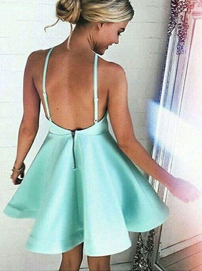 Mint Green Cocktail Dresses,Sexy Homecoming Dress,Short Homecoming Dre