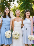 Mismatched Bridesmaid Dress,Short Bridesmaid Dress,Chiffon Bridesmaid Dress,BD00186