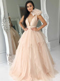 Modern Prom Dresses,Ruffled Tulle Pageant Dress,PD00404
