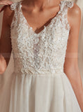 Modest Wedding Dresses,Illusion Wedding Dress,WD00361