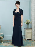 Mother of the Bride Dress with Jackets,Long Mother of the Bride Dress,Fall Mother Dress,MD00015