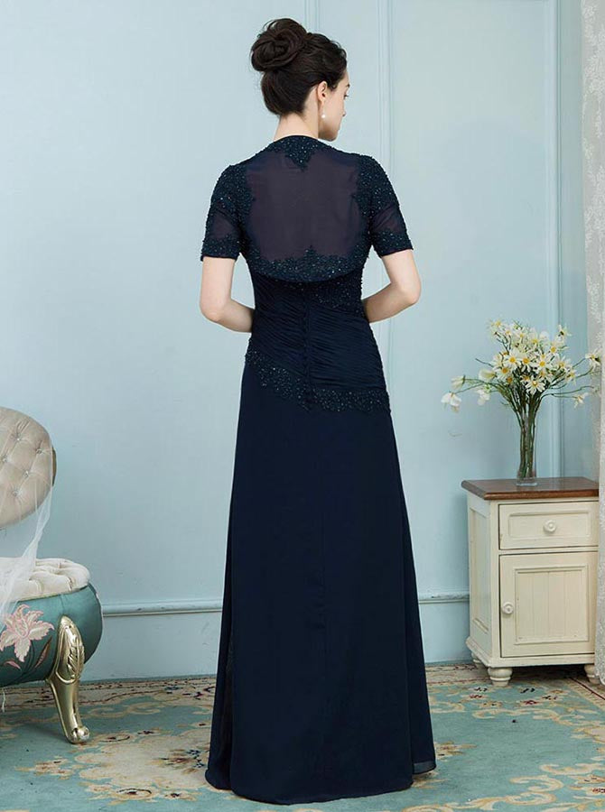 Mother of The Bride Dress with Jackets,Long Mother of The Bride Dress,Fall Mother Dress,MD00015, US16W / Royal Blue Mother of The Bride Dress with Jackets,Long Mother of The Bride Dress,Fall Mother Dress,MD00015, US16W / Royal Blue