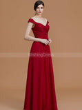 Off the Shoulder Bridesmaid Dresses,Chiffon Bridesmaid Dress,Empire Waist Bridesmaid Dress,BD00251