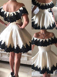 Off the Shoulder Homecoming Dresses,Aline Homecoming Dress,Short Homecoming Dress,HC00091