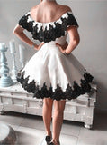 Off the Shoulder Homecoming Dresses,Aline Homecoming Dress,Short Homecoming Dress,HC00091