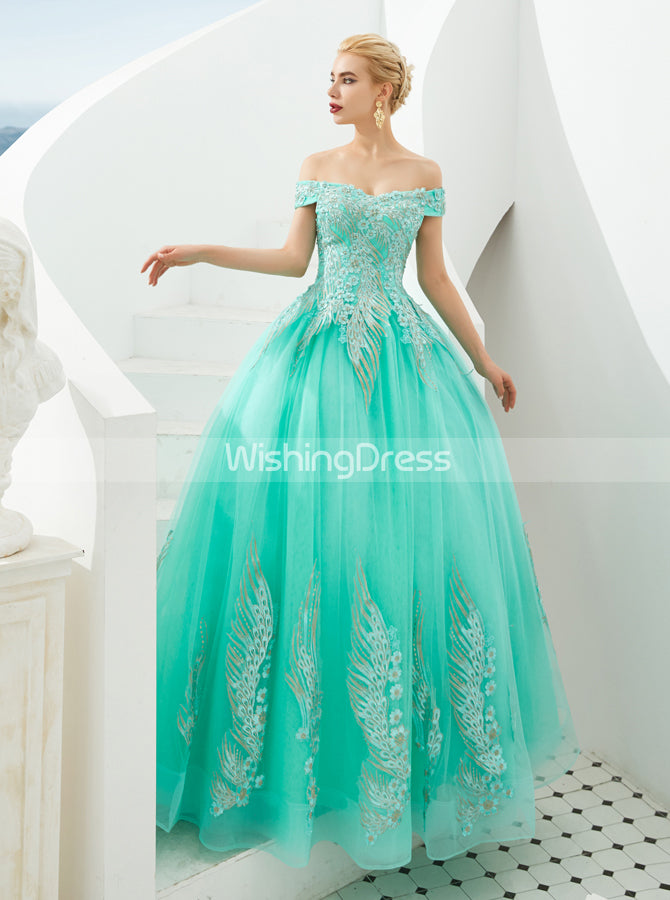 Off the Shoulder Prom Dresses,Princess Sweet 16 Dress for Teens,PD00454 Custom Size / Red