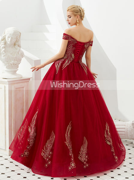Off the Shoulder Prom Dresses,Princess Sweet 16 Dress for Teens,PD00454