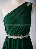 One Shoulder Chiffon Bridesmaid Dresses,Elegant Bridesmaid Dress,BD00348
