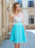 One Shoulder Empire Waist Homecoming Dresses,Short Chiffon Homecoming Dress,HC00171