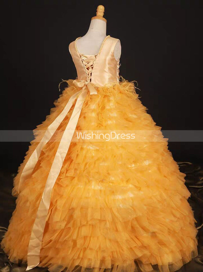 Orange Tiered Girls Pageant Dresses,Big Girls Pageant Ball Dress,GPD0005, J16 / Red Orange Tiered Girls Pageant Dresses,Big Girls Pageant Ball Dress,GPD0005, J16 / Red