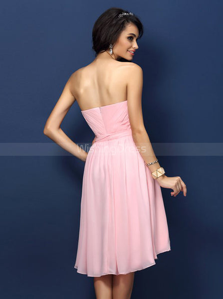 Pink Bridesmaid Dresses,Sweetheart Bridesmaid Dress,Bridesmaid Dress for Teens,BD00231