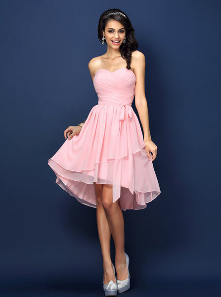 Pink Bridesmaid Dresses,Sweetheart Bridesmaid Dress,Bridesmaid Dress for Teens,BD00231