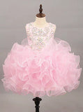 Pink Cupcake Pageant Dress for Teens,Beautiful Little Girl Party Dress,GPD0041