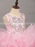 Pink Cupcake Pageant Dress for Teens,Beautiful Little Girl Party Dress,GPD0041