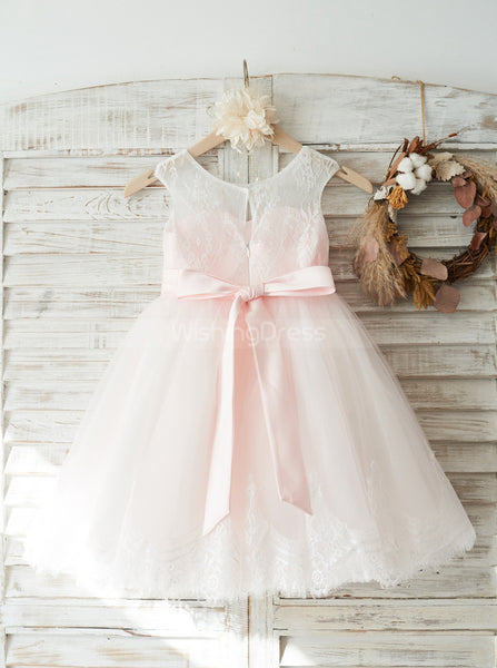 Pink Flower Girl Dresses,Adorable Tulle Flower Girl Dress,FD00126
