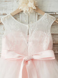 Pink Flower Girl Dresses,Adorable Tulle Flower Girl Dress,FD00126