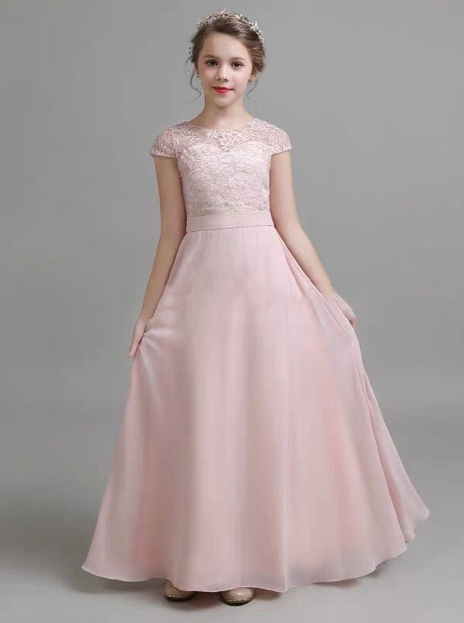 Pink Formal Junior Bridesmaid Dresses,Cute Junior Bridesmaid Dress,JB0