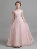 Pink Formal Junior Bridesmaid Dresses,Cute Junior Bridesmaid Dress,JB00062