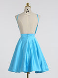 Pink Homecoming Dresses,Modest Cocktail Dresses,Backless Cocktail Dress,CD00055