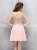 Pink Homecoming Dresses,Sexy Homecoming Dress,Fashion Homecoming Dress,HC00107