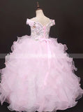 Pink Little Princess Gowns,Junior Formal Special Occasion Gown,GPD0052