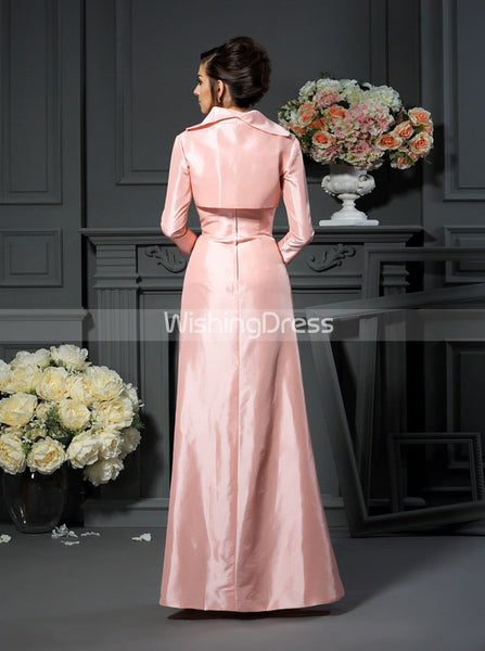 Pink Mother of the Bride Dresses,Taffeta Mother Dresses with Jacket,MD00059
