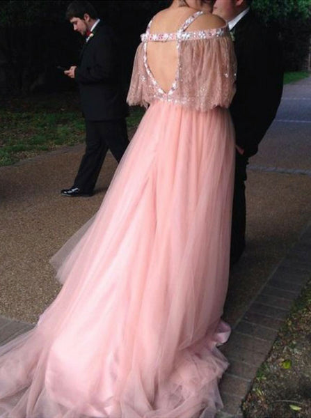 Pink Plus Size Prom Dresses,Tulle Plus Size Prom Dress,Long Plus Size Dress,PD00325