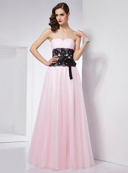 Pink Prom Dresses,Simple Prom Dress,Strapless Prom Dress,Tulle Prom Dress,PD00332