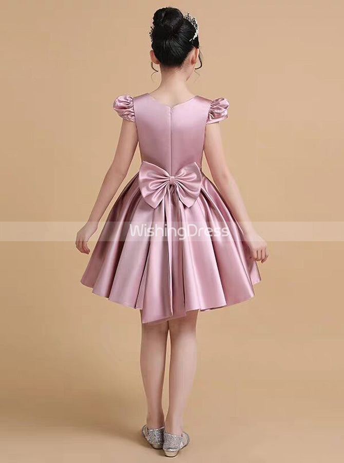 Pink Satin Junior Prom Dress,Short Junior Party Dress,Cute Junior Bridesmaid Dress,JB00044, J4 / Grape Pink Satin Junior Prom Dress,Short Junior Party Dress,Cute Junior Bridesmaid Dress,JB00044, J4 / Grape