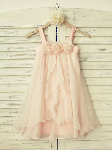 Pink Tutu Dresses,Chiffon Girl Party Dress,Short Birthday Dress,FD00114