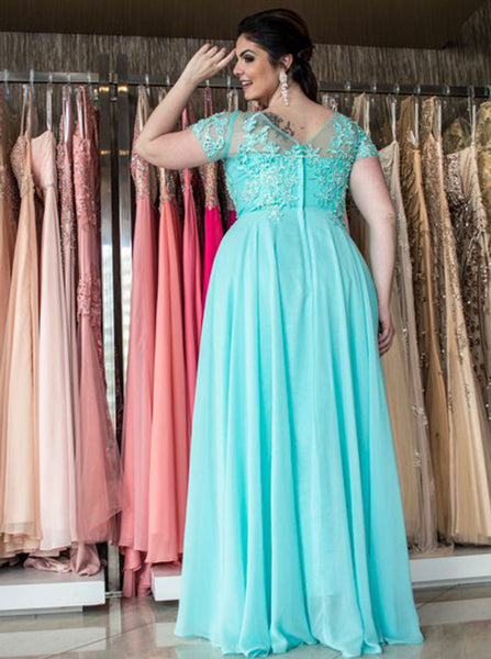Plus Size Prom Dress with Sleeves,Plus Size Prom Dress for Teens,Long Plus Size Dress,PD00252