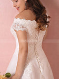 Plus Size Wedding Dresses,Off the Shoulder Plus Size Wedding Dress,WD00319