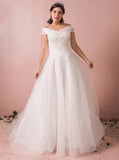 Plus Size Wedding Dresses,Off the Shoulder Plus Size Wedding Dress,WD00319